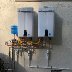 New outdoor tankless installation for a 4-bath home. 